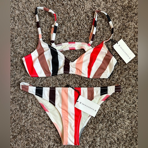 Solid & Striped bikini set - Picture 1 of 1